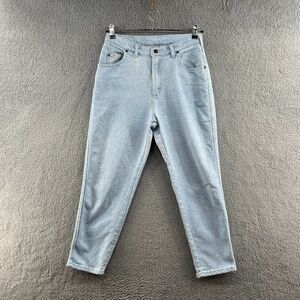 Vintage Lee Jeans Light Blue Cotton Tapered Leg High Rise Denim